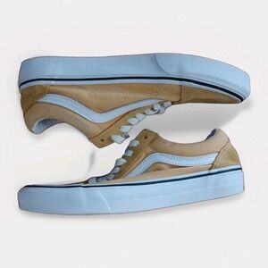 Vans Old Skool Ochre Yellow Suede Canvas Skate Shoes Womens 8 Mens 6.5 Low Top